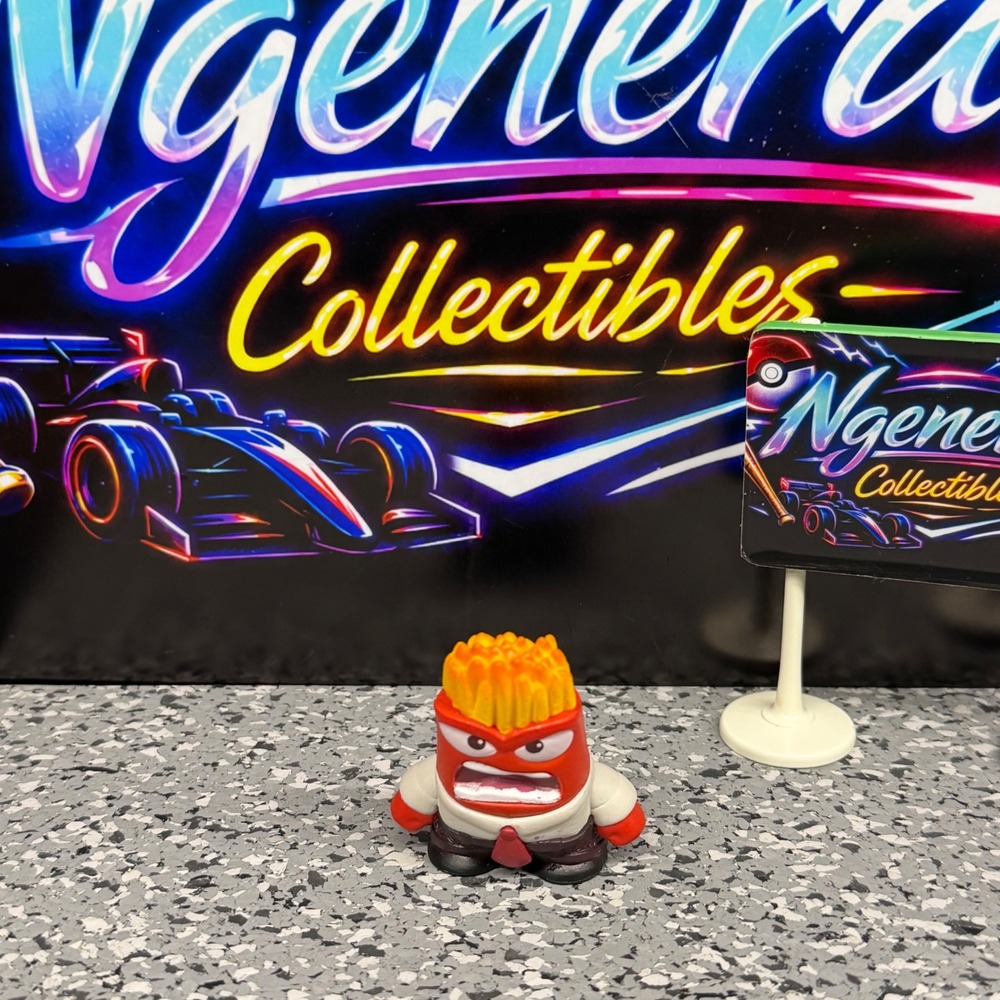 Disney Pixar Inside Out Anger Mini Figure Red PVC Collectible 1405SK01